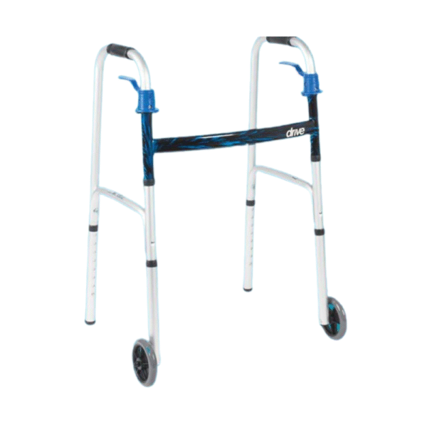 Andador Plegable de dos ruedas